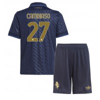 Camisa de time de futebol Juventus Andrea Cambiaso #27 Replicas 3º Equipamento Infantil 2024-25 Manga Curta (+ Calças curtas)